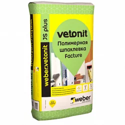 Полимерная шпаклевка facture weber.vetonit JS Plus weber.vetonit LR+ silk
