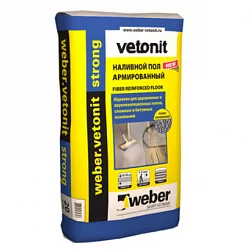 Армированный наливной пол weber.vetonit strong