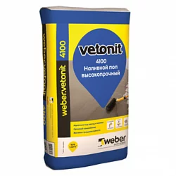 Наливной пол высокопрочный weber.vetonit 4100