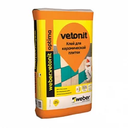 Клей для керамической плитки weber.vetonit optima