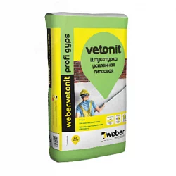 Штукатурка усиленная гипсовая weber.vetonit profi gyps