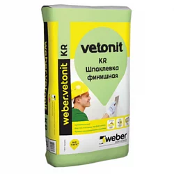Шпаклевка финишная белая на органическом связующем weber.vetonit facade white