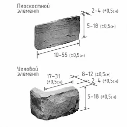Камрок Грубый скол 04010