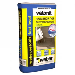 Быстротвердеющий наливной пол weber.vetonit fast level