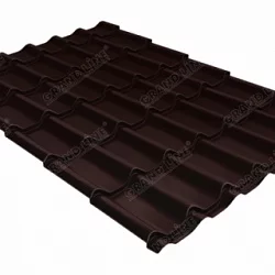Металлочерепица кантри 0,5 Q RAL 8017 Metallic