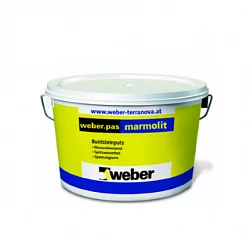 Декоративная мозаичная штукатурка weber.pas marmolit